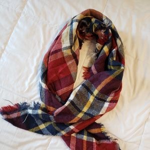 Plaid Wrap Scarf